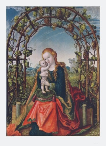 Cranach Lucas der Ältere; Madonna in der Weinlaube