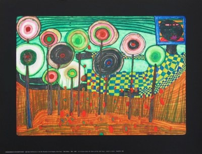 Hundertwasser Friedensreich; Liegende Schwarze im Königreich der Toro