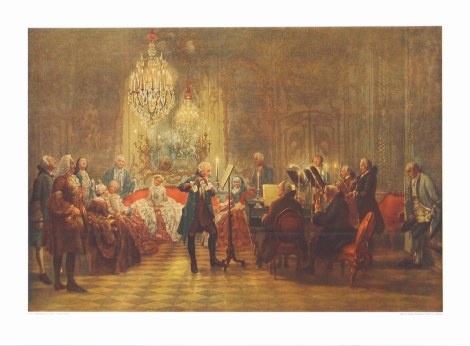 Menzel Adolph; Das Flötenkonzert Friedrichs II. in Sanssouci