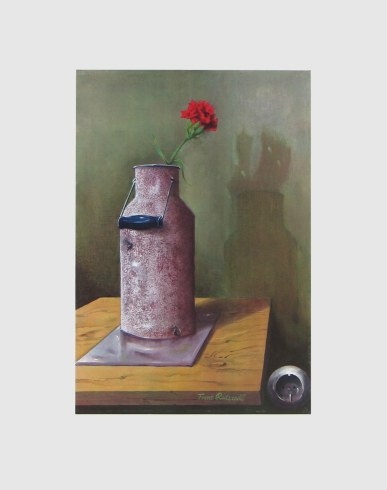 Radziwill Franz; Blechkanne mit roter Nelke